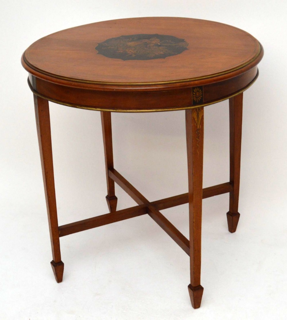 Antique Edwardian & Chinoiserie Mahogany Occasional Table