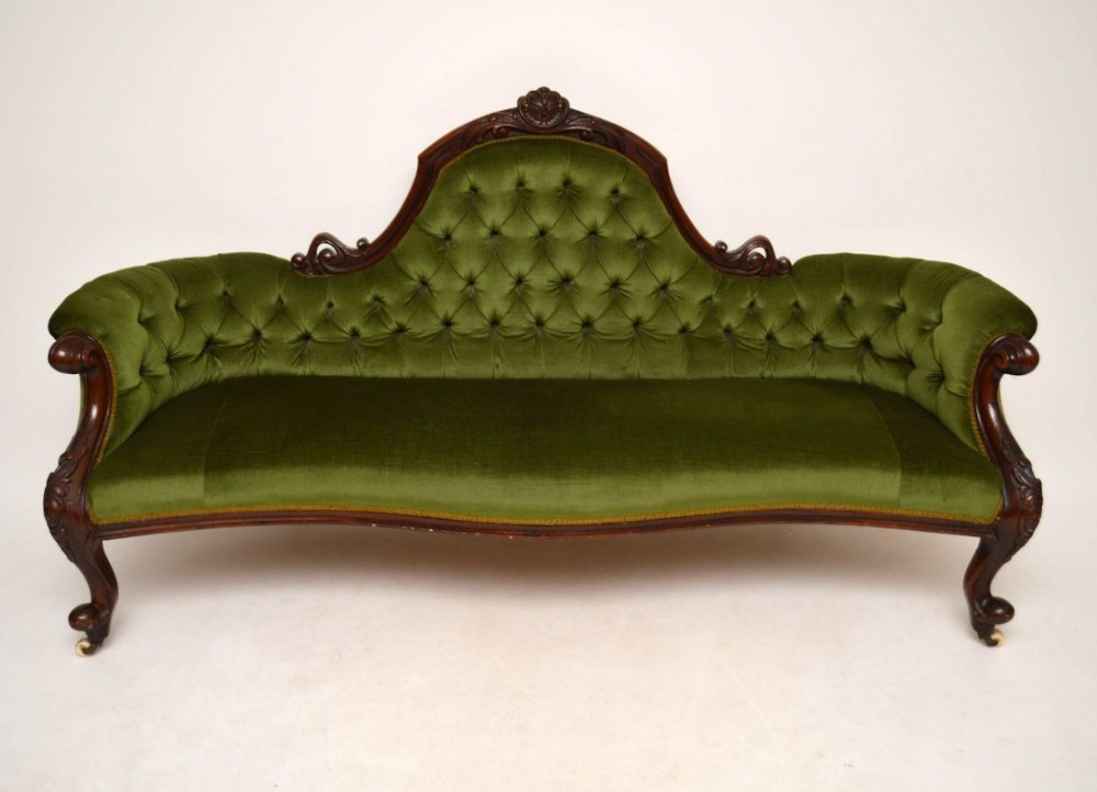 Antique Victorian Mahogany Sofa