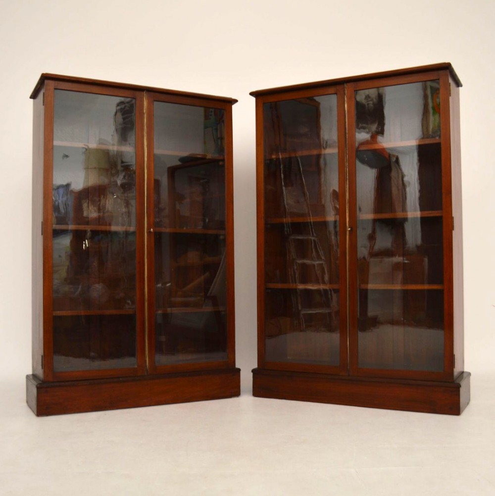 Pair of Antique Mahogany Bookcases 