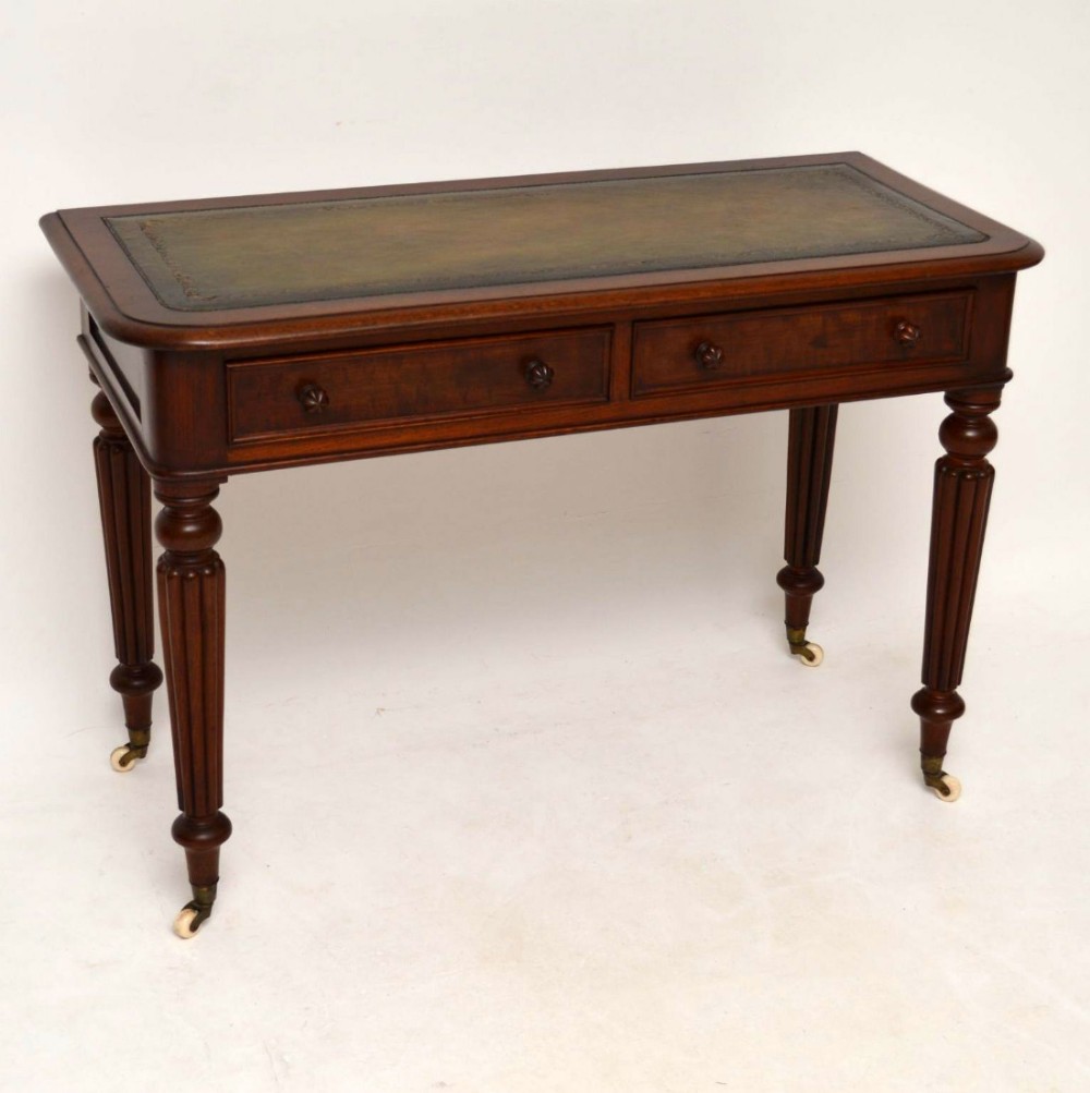 Antique William IV Mahogany Desk / Writing Table 