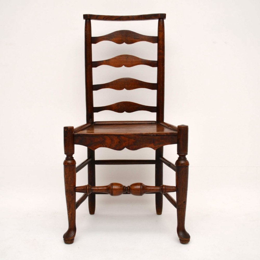 Antique 18th Century Ladderback Chair 