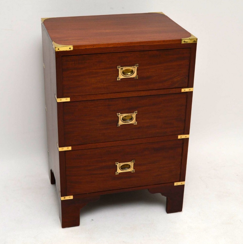 Antique Mahogany Campaign Chest of Drawers