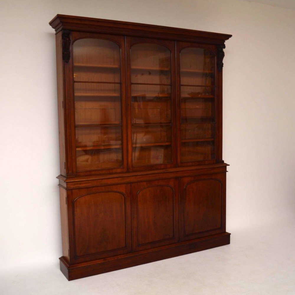 
Large Antique Victorian Mahogany Bookcase