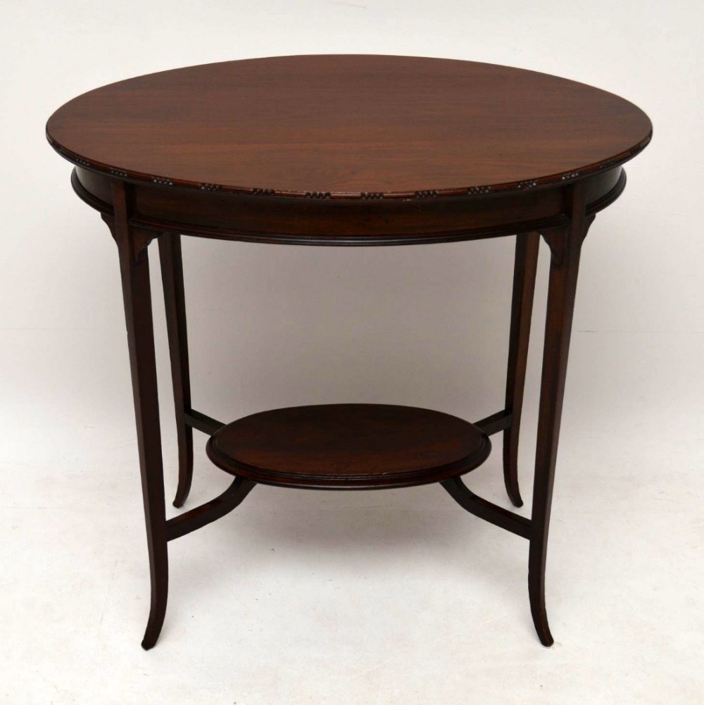 Antique Edwardian Mahogany Occasional Table 