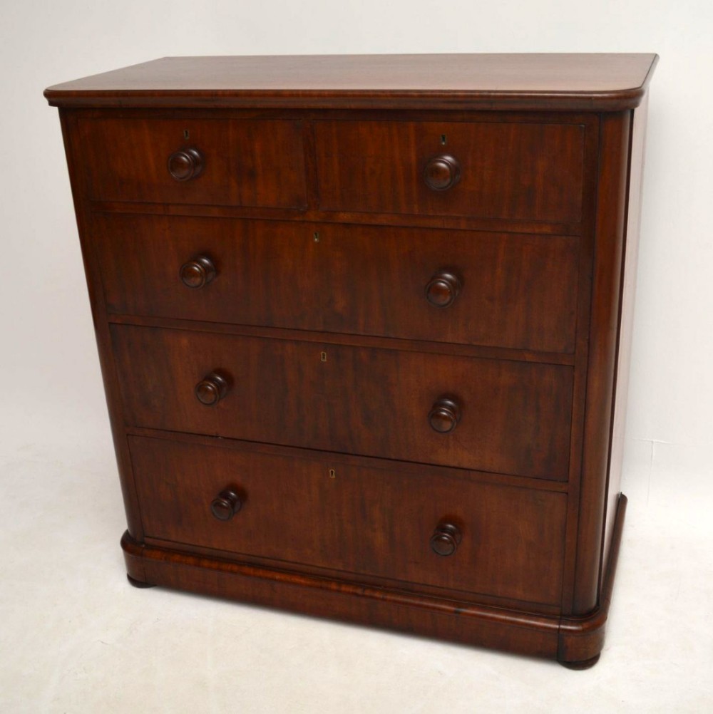 Antique Victorian Mahogany Chest of Drawers 