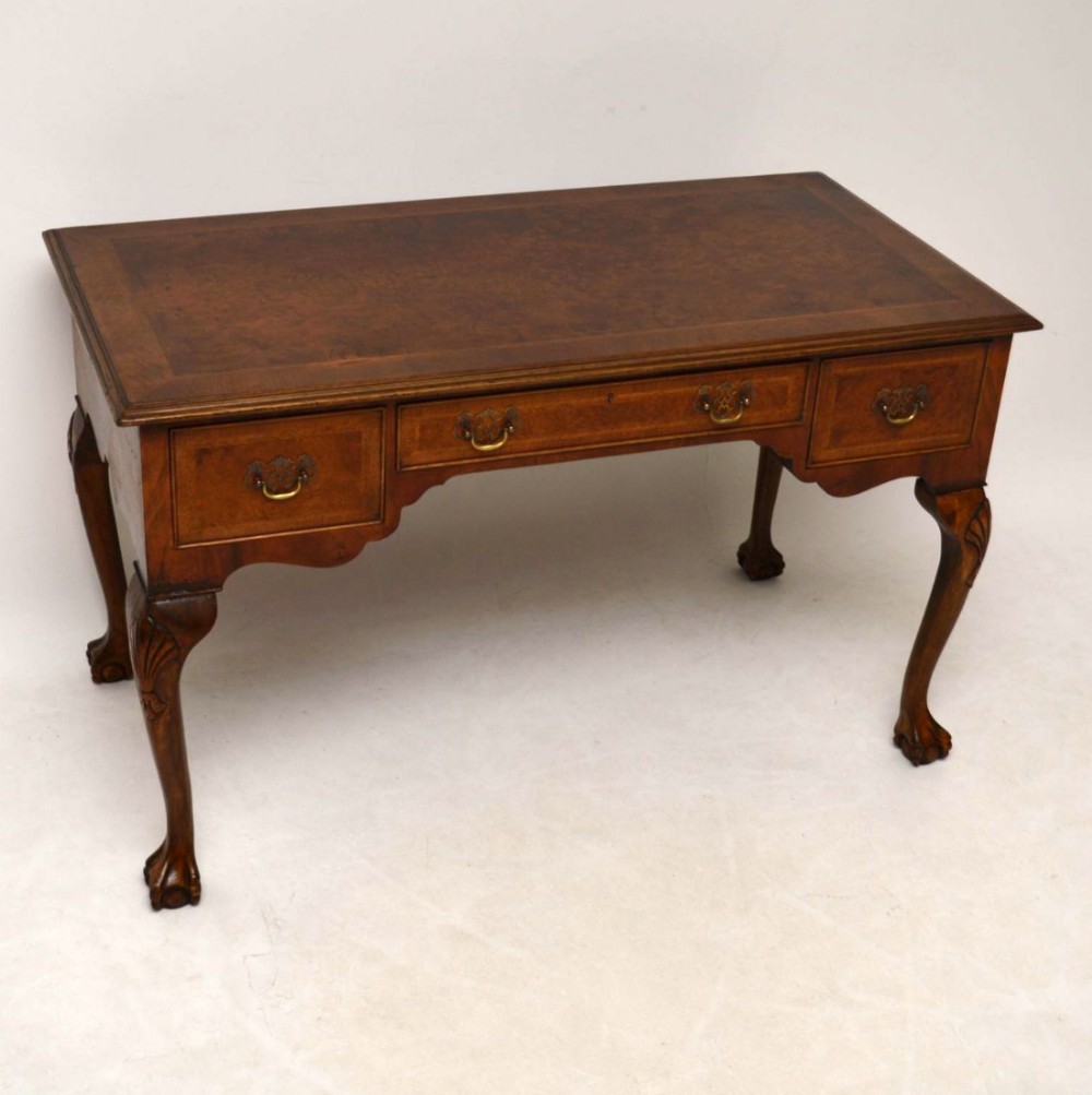Antique Burr Walnut Desk 