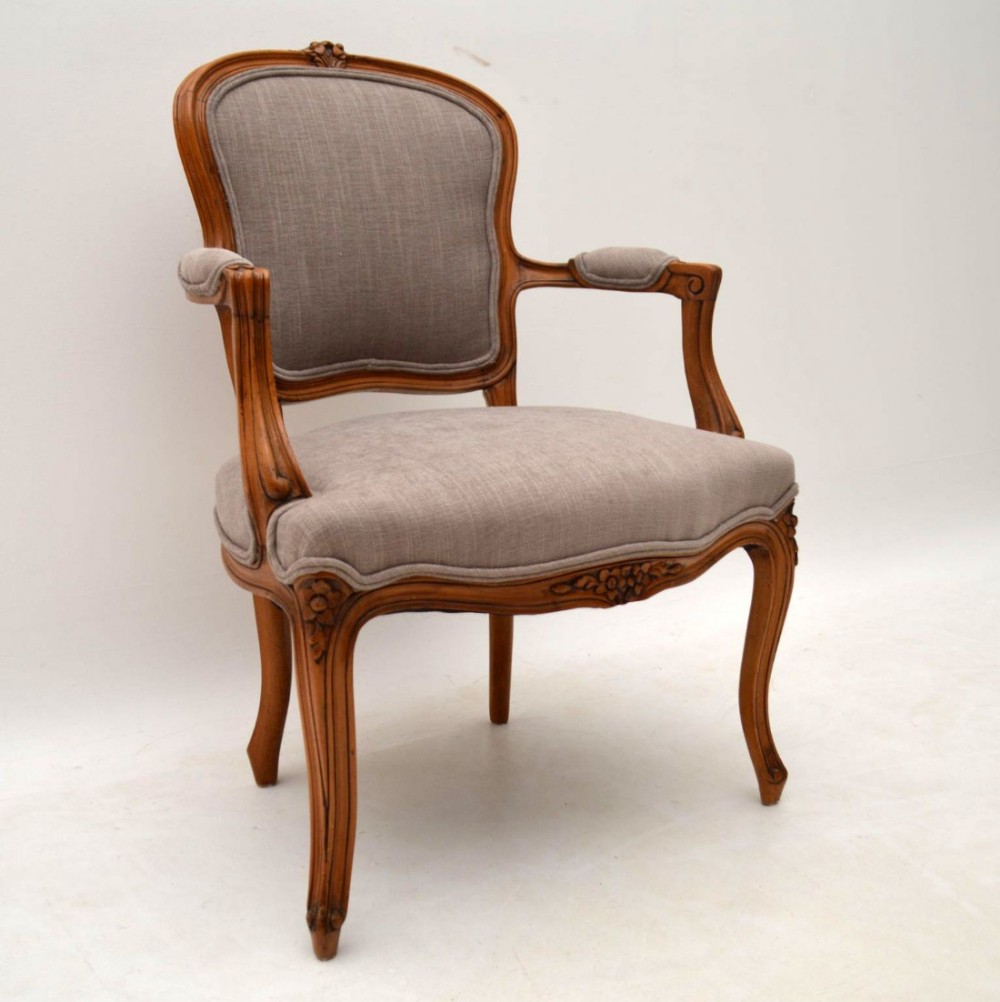 Antique French Salon Armchair 