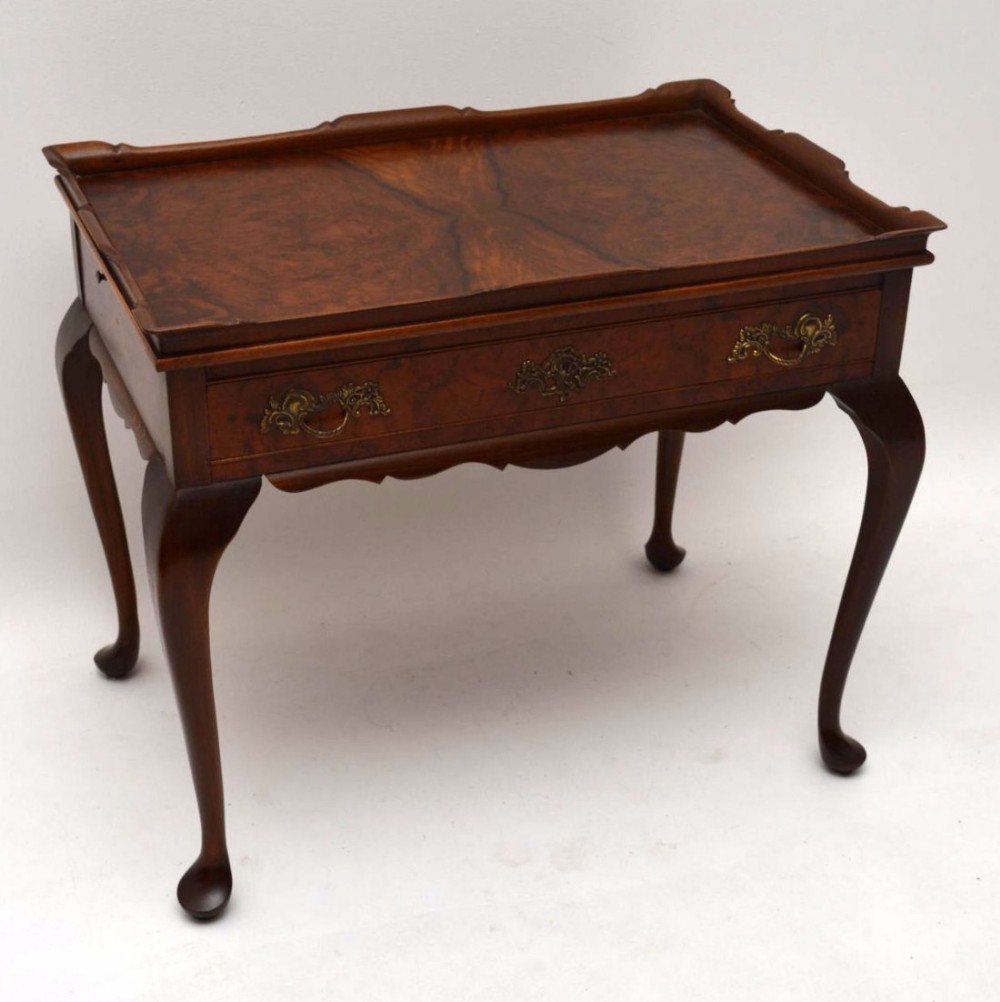 Antique Burr Walnut Side Table