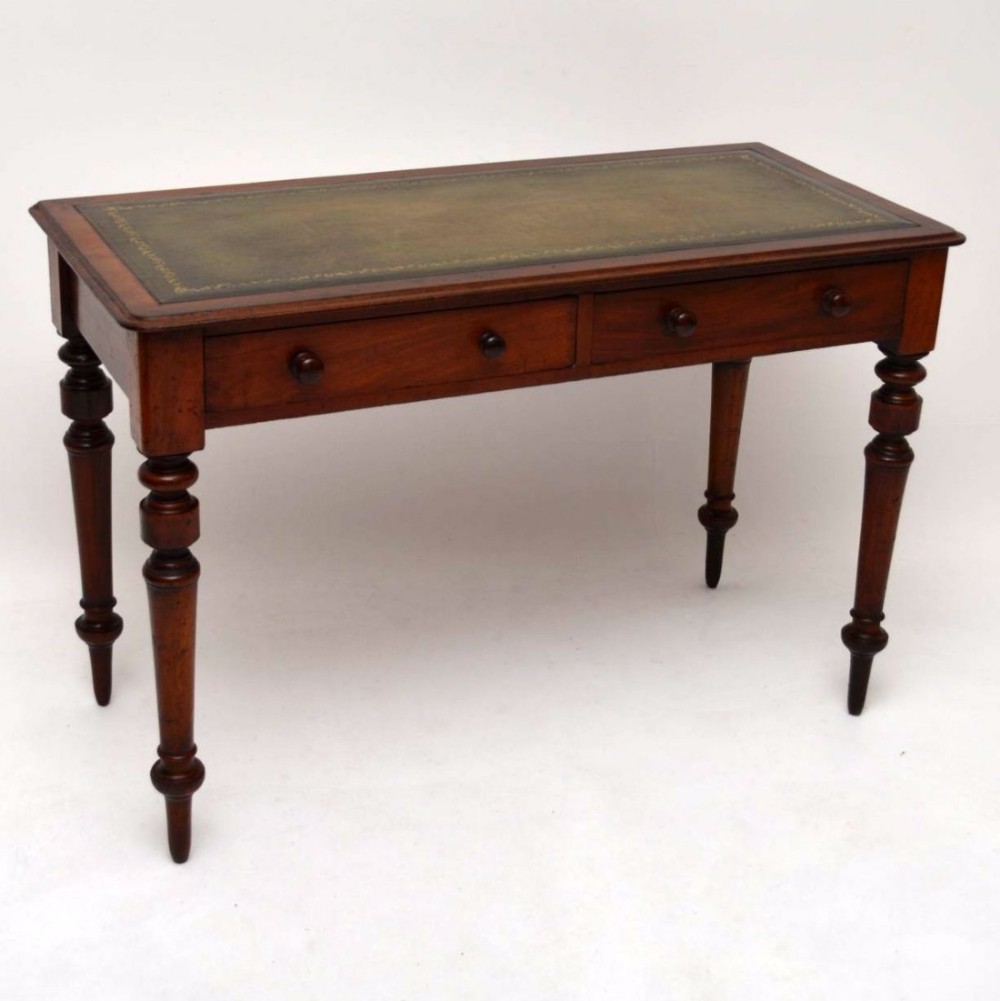 Antique Victorian Mahogany Writing Table Desk 