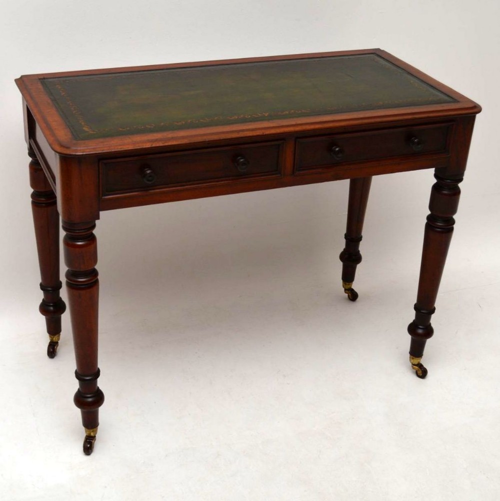 Antique Victorian Mahogany Writing Table / Desk