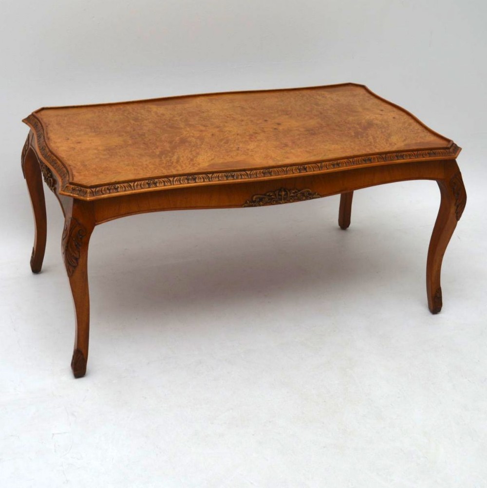 Antique Burr Walnut Coffee Table