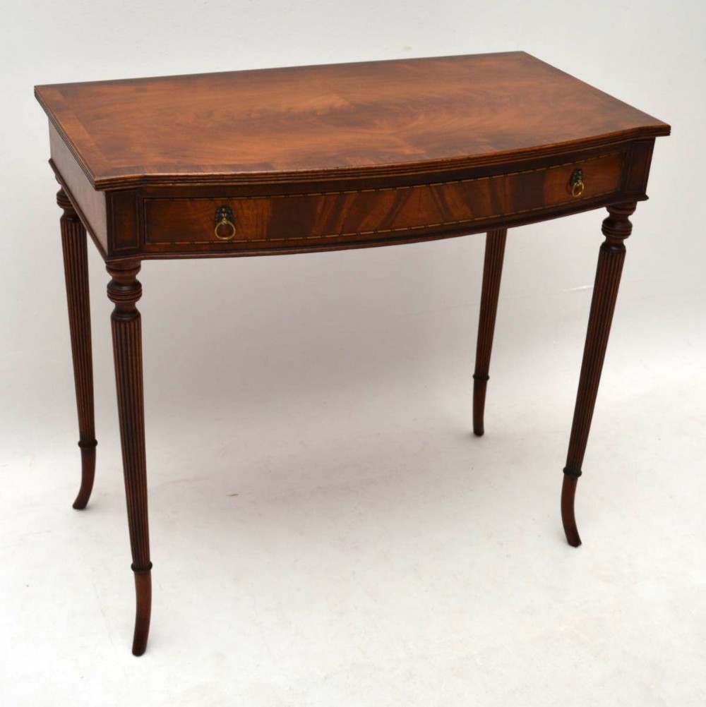 Antique Regency Style Mahogany Console / Side Table