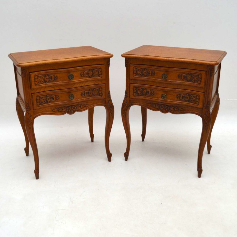 Pair of Antique French Bedside Chests