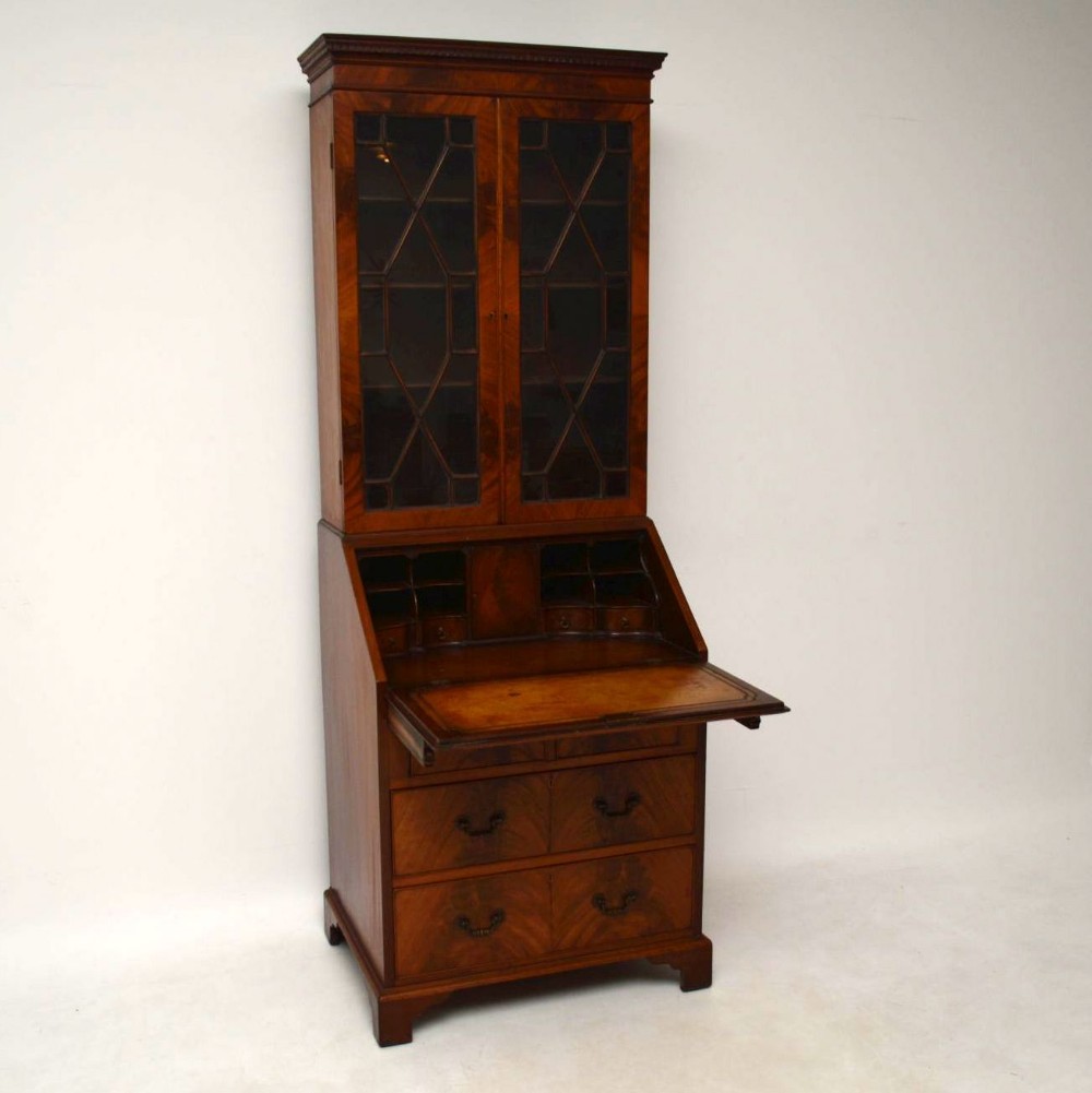 Antique Mahogany Bureau Bookcase