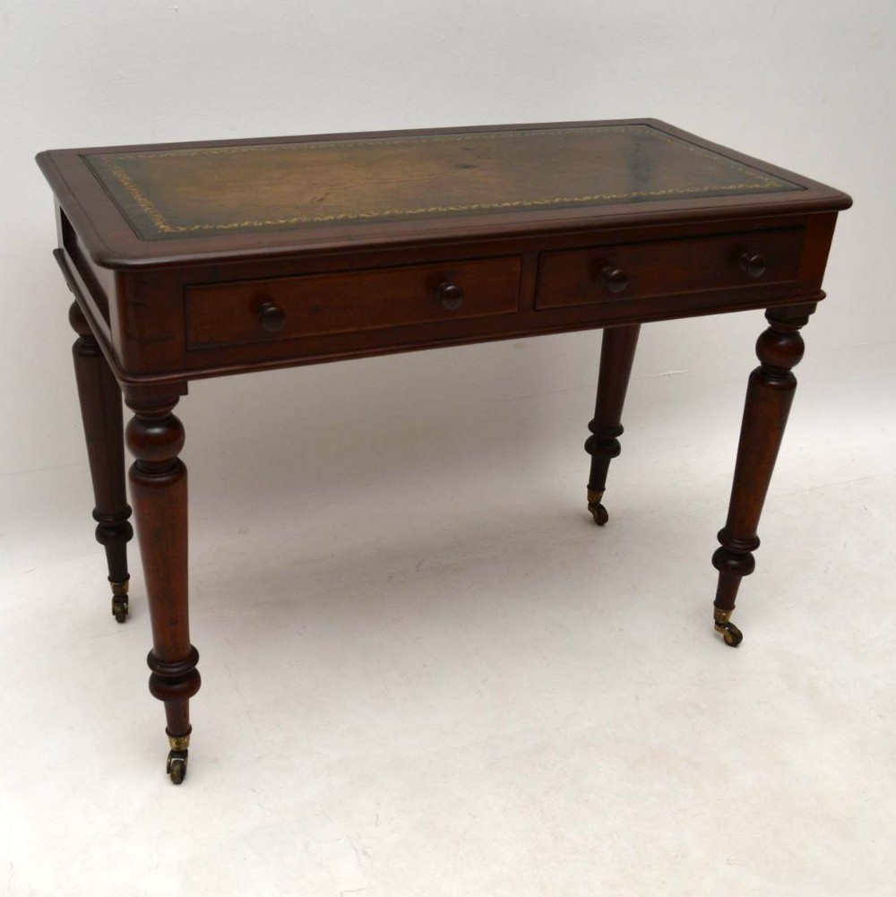  Antique Victorian Mahogany Writing Table Desk