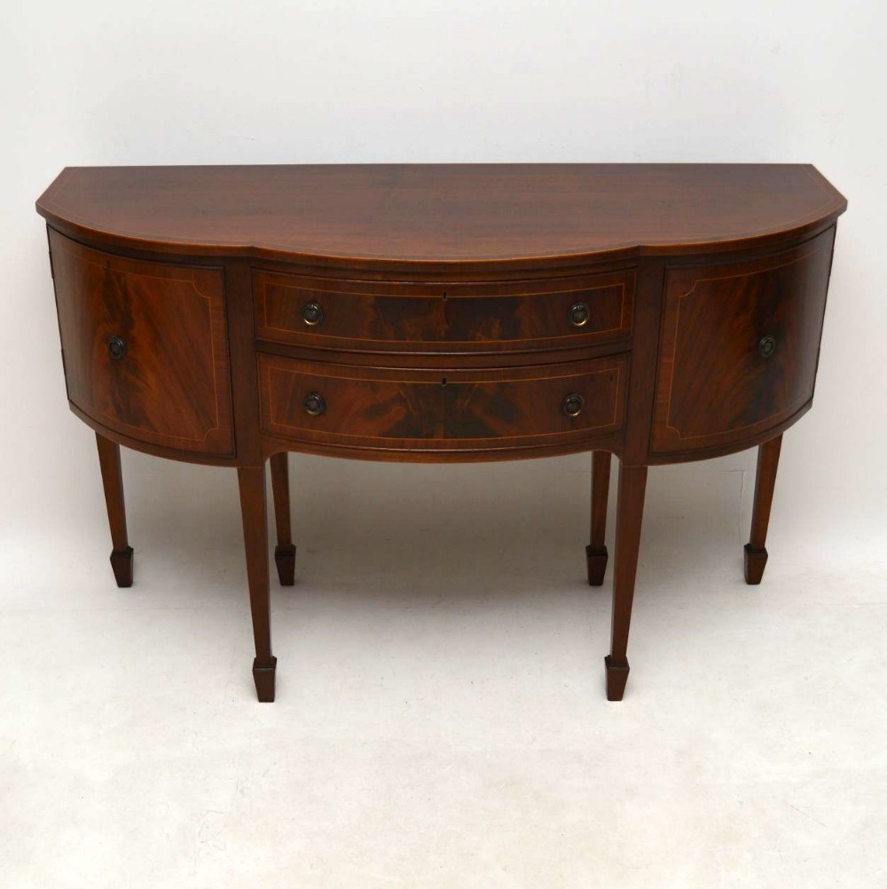 Antique Inlaid Mahogany Sideboard 
