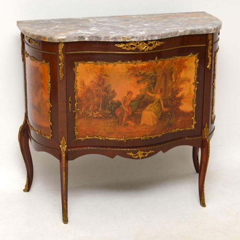  Antique French Marble Top Cabinet 