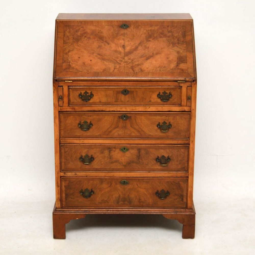  Antique Burr Walnut Writing Bureau