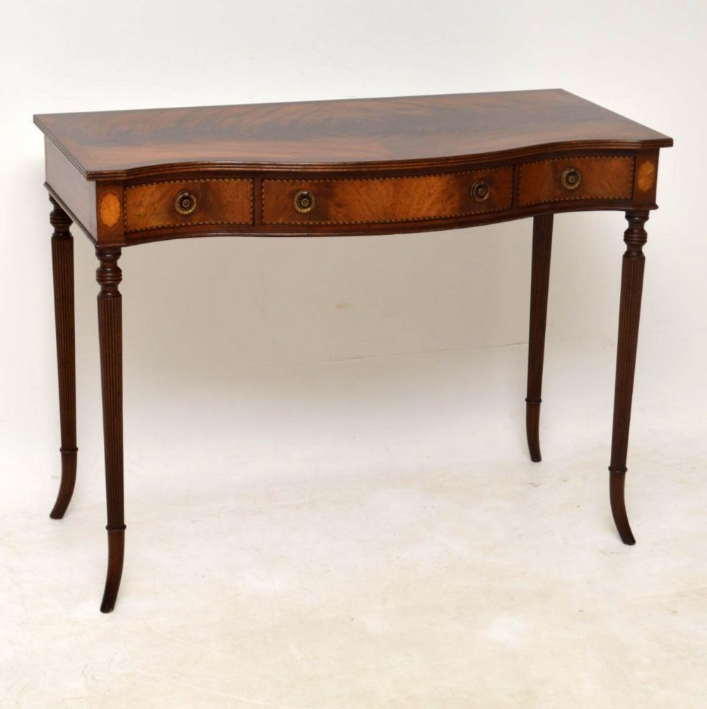 Antique Inlaid Mahogany Side Table