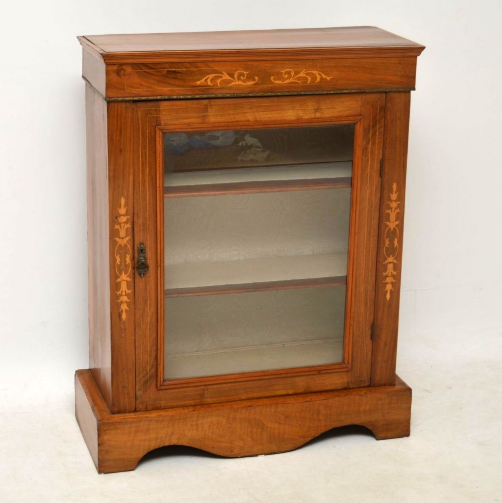 Antique Victorian Walnut Pier Cabinet 