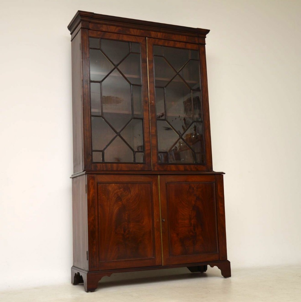  Antique William IV Mahogany Library Bookcase