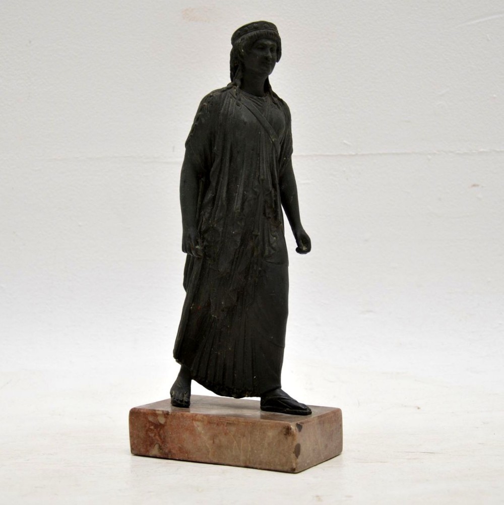 Antique Bronze Sculpture of Biblical Man