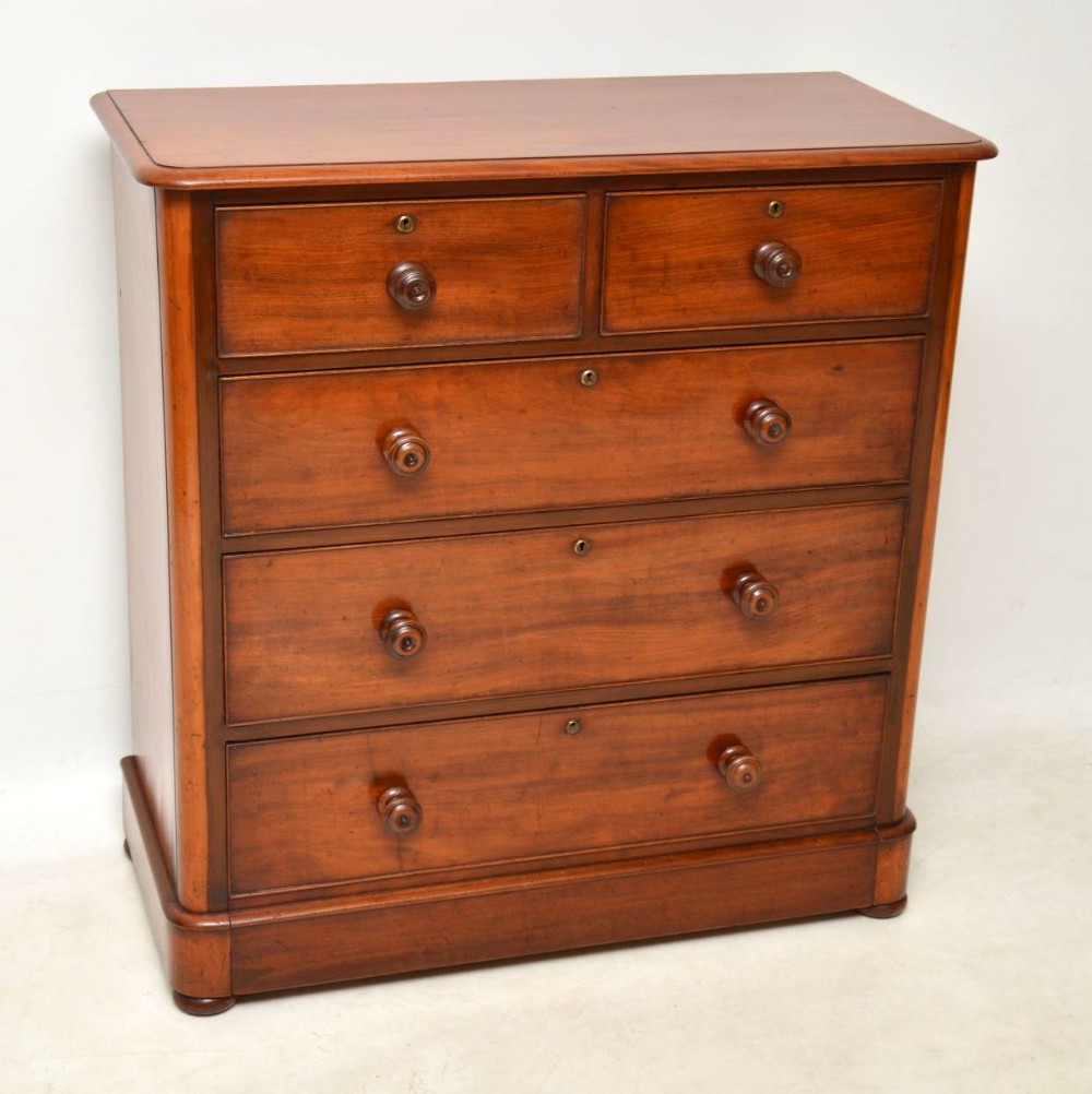  Antique Victorian Mahogany Chest of Drawers 