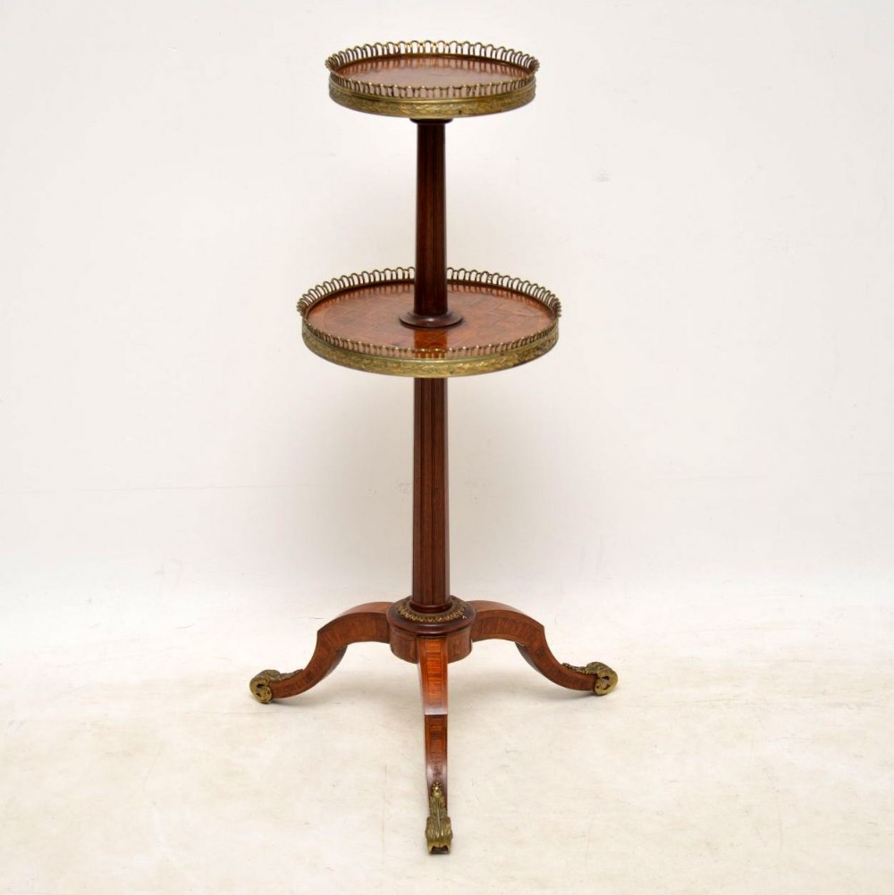 Antique French Inlaid Parquetry Etagere