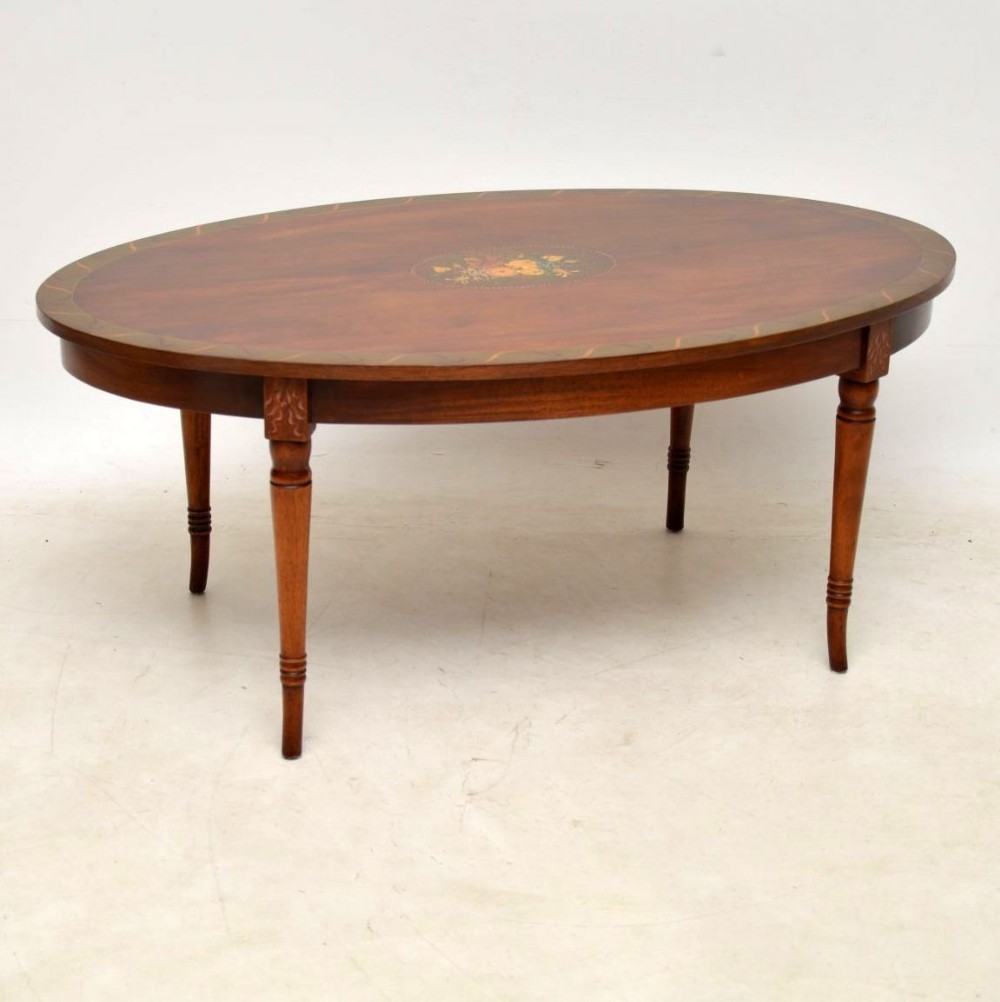 Antique Painted Mahogany Coffee Table 