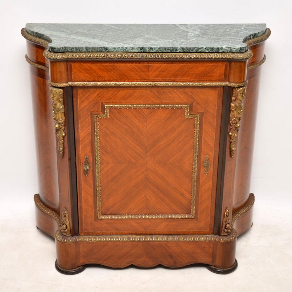  Antique French Marble Top Cabinet