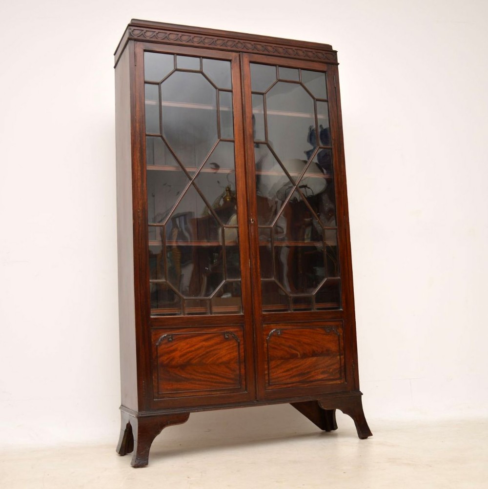  Antique Edwardian Mahogany Bookcase 