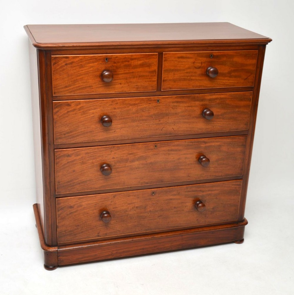  Antique Victorian Mahogany Chest of Drawers