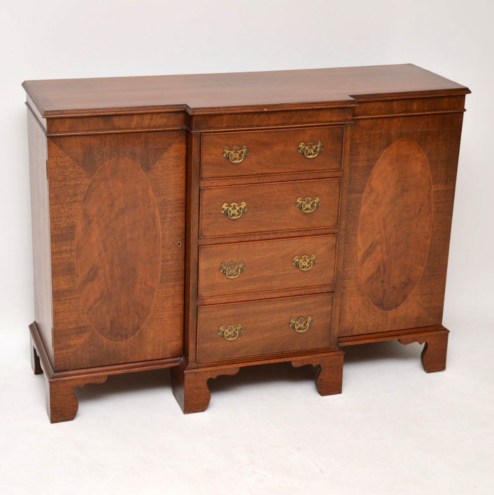 Antique Mahogany Breakfront Sideboard