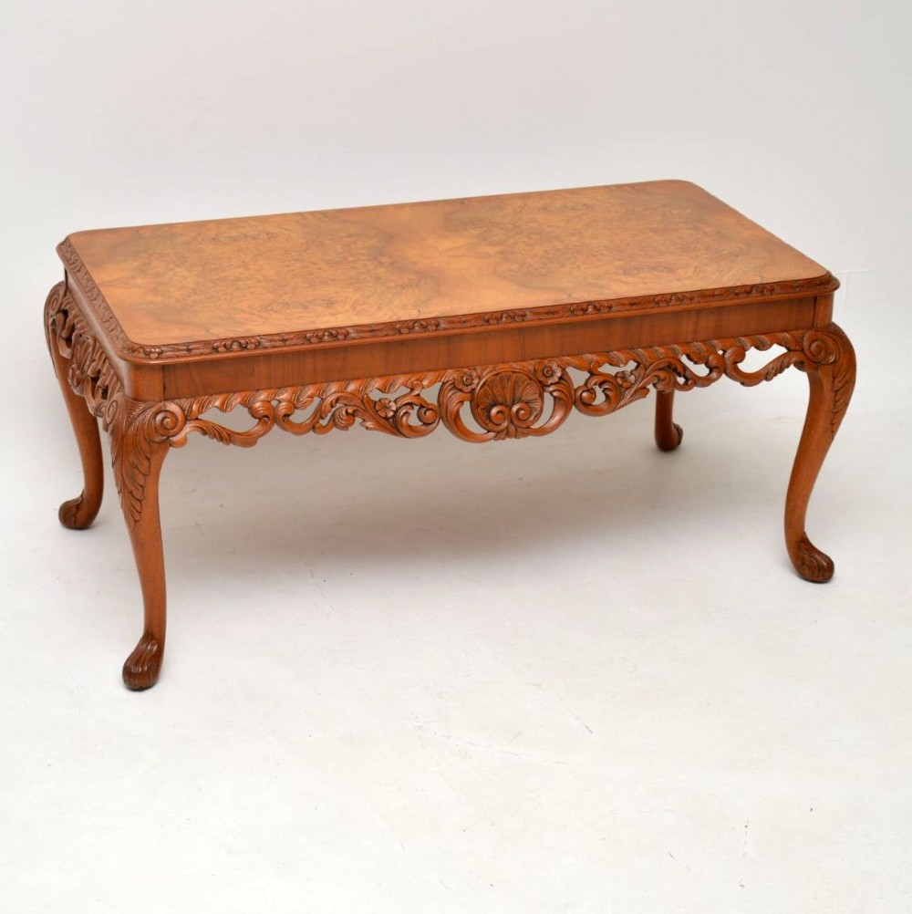 Antique Burr Walnut Coffee Table