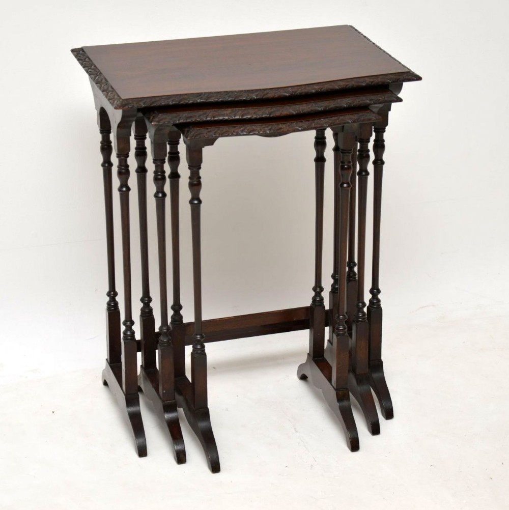 Antique Mahogany Nest of Tables