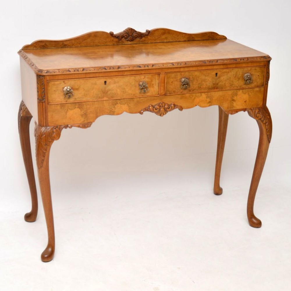 Antique Burr Walnut Server Table