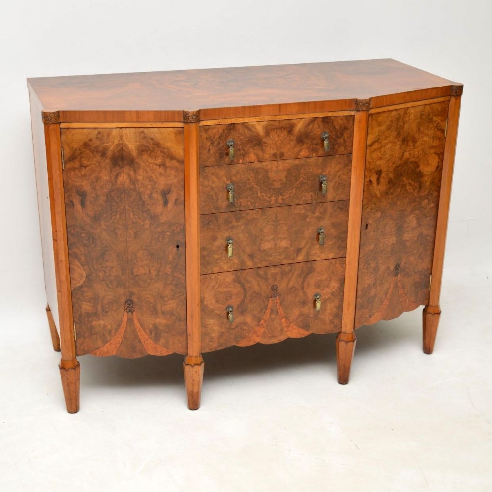 Art Deco Burr Walnut Sideboard 