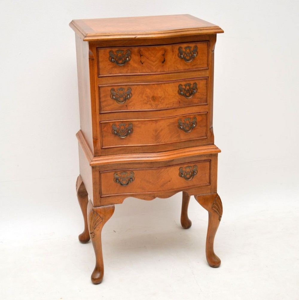  Antique Burr Walnut Glove Chest of Drawers