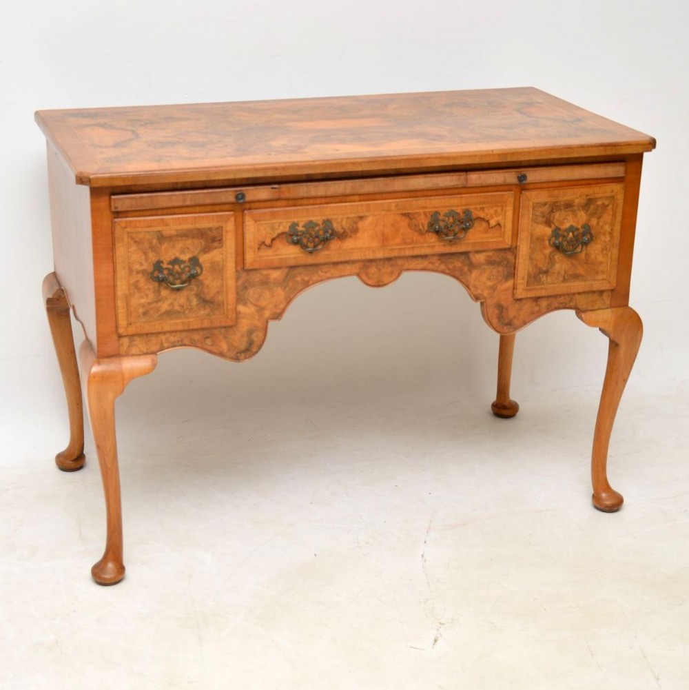 Antique Burr Walnut  Writing Table 