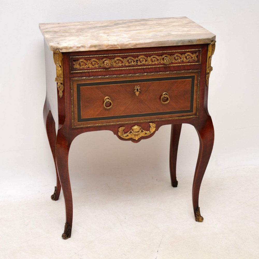 Antique French Marble Top Cabinet