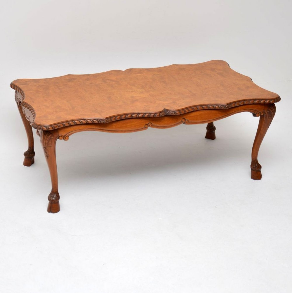Antique Burr Walnut Coffee Table