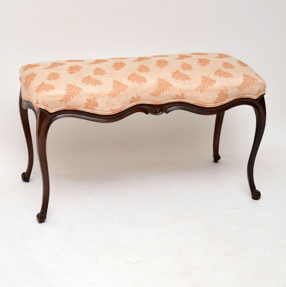 Antique French Mahogany Stool