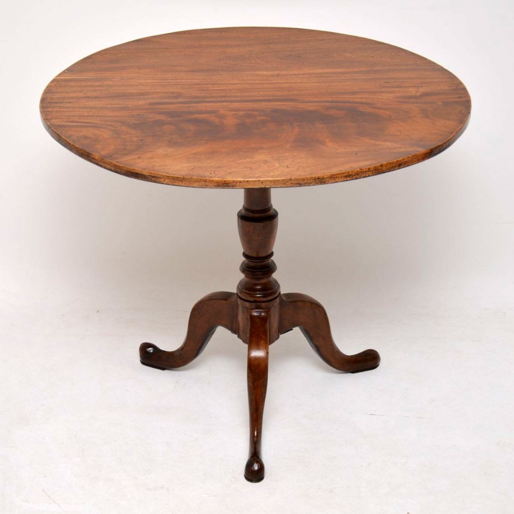 Antique George III Mahogany Tilt Top Table