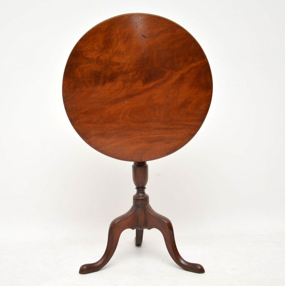 Antique Georgian Mahogany Tilt Top Tripod Table