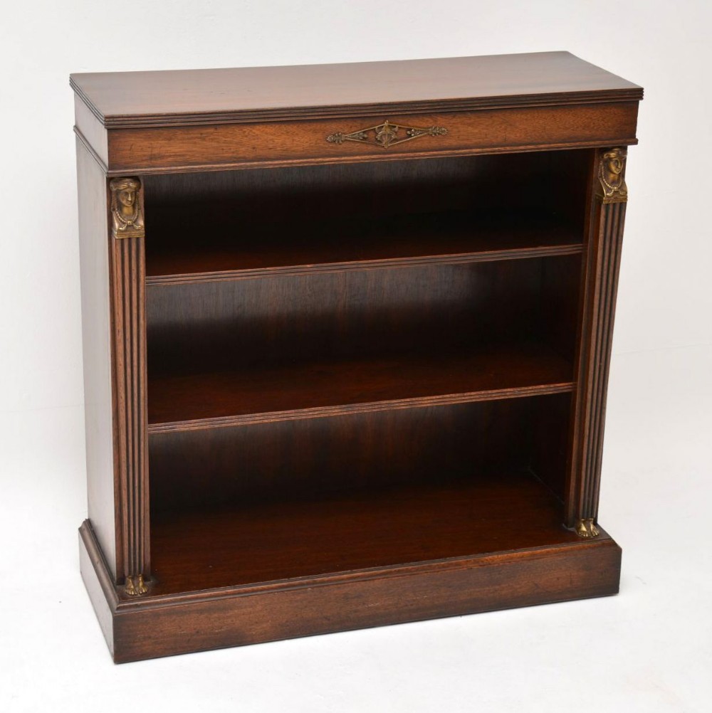 Antique NeoClassical Style Mahogany Open Bookcase