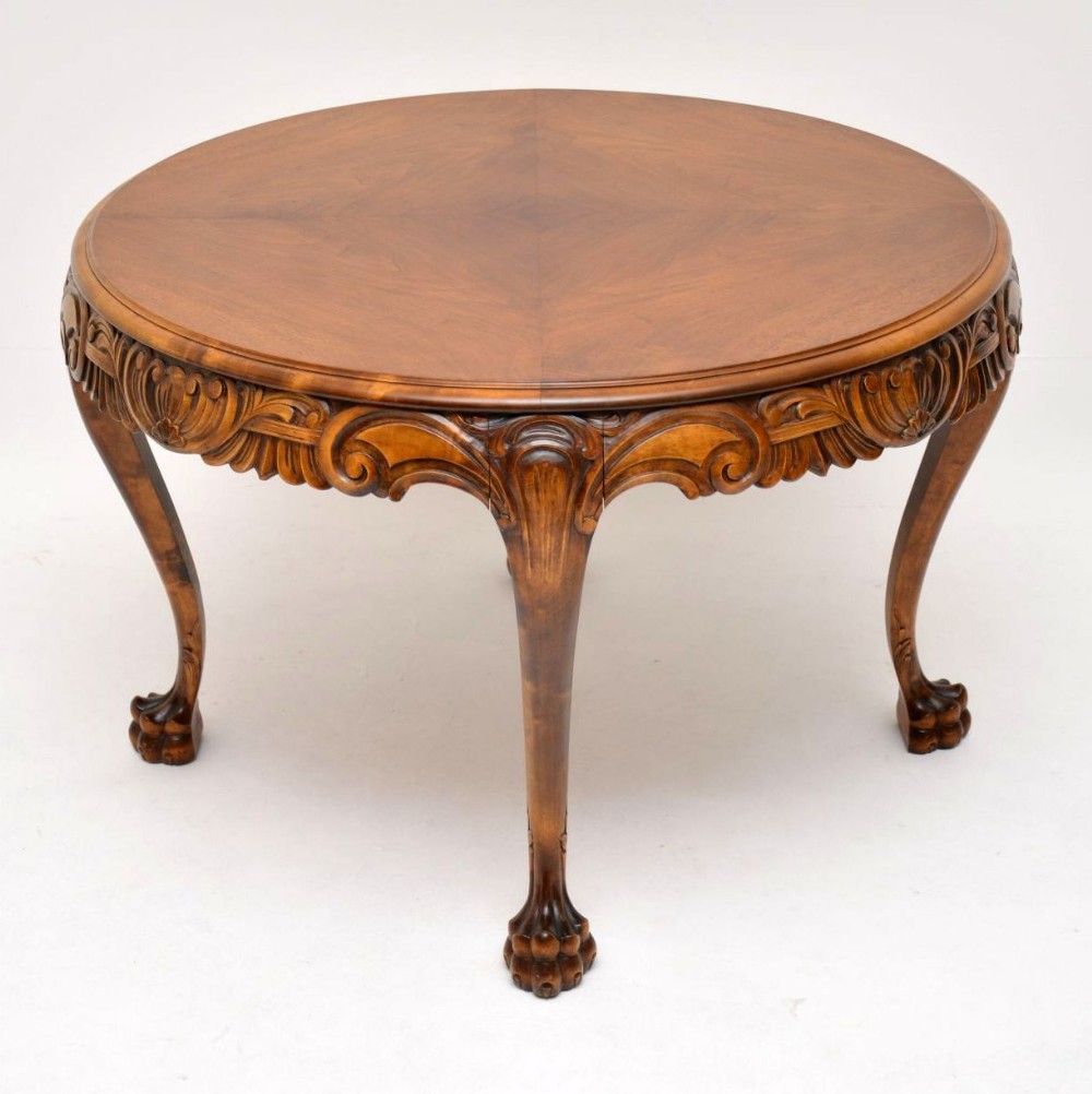 Antique Swedish Satin Birch Coffee Table