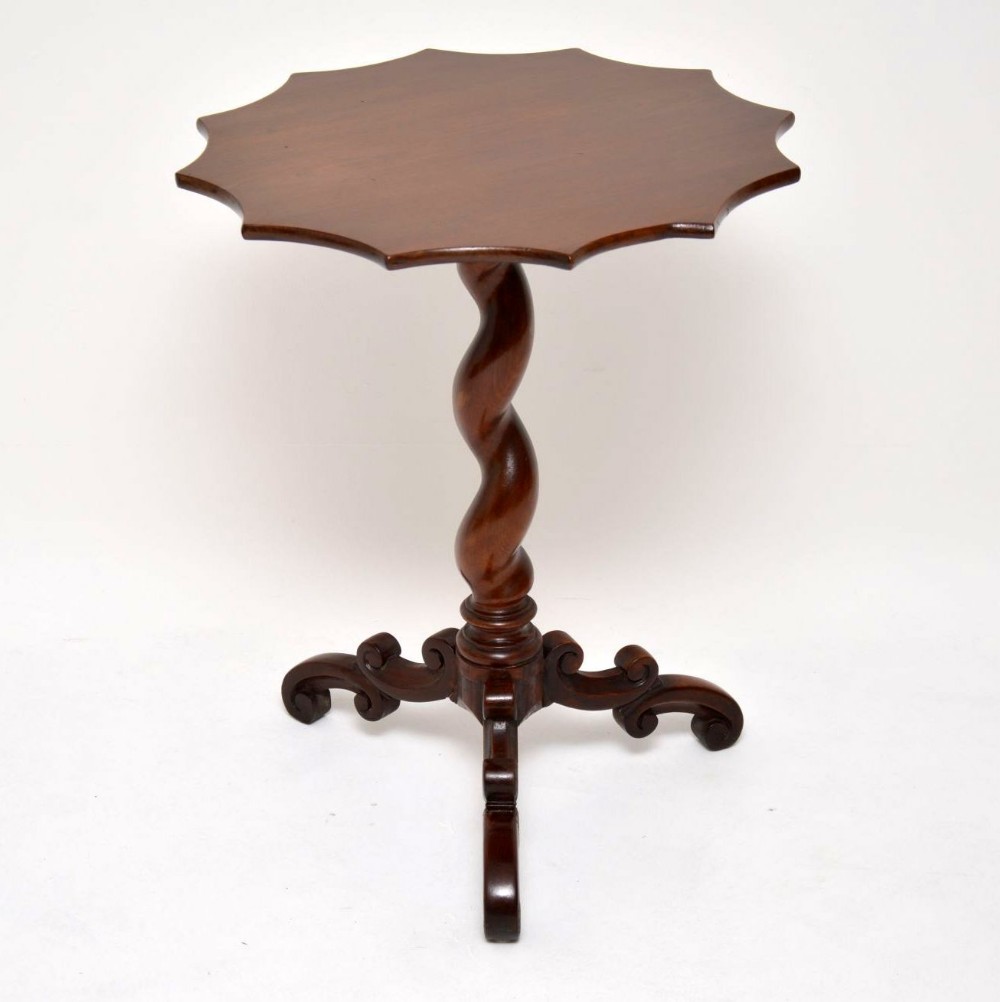 Antique Victorian Mahogany Barley Twist Table