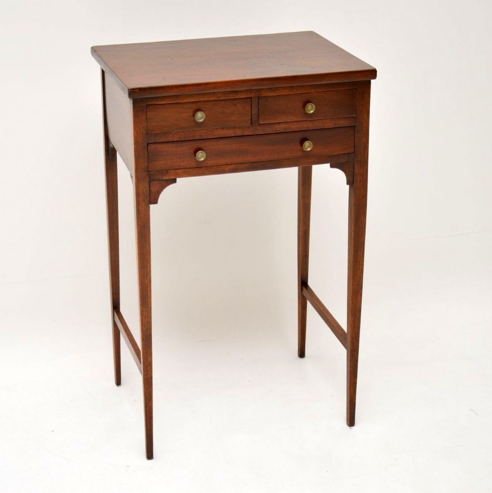Antique George III Mahogany Side Table
