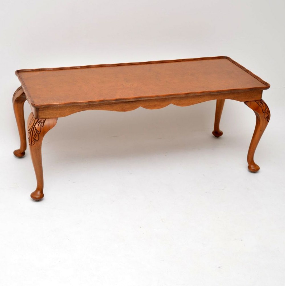 Antique Burr Walnut Coffee Table