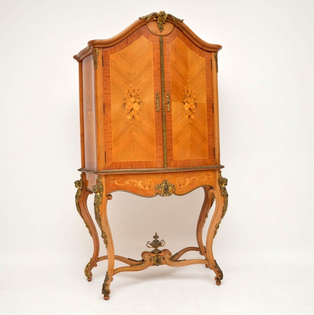 Antique French Inlaid Marquetry Drinks Cabinet